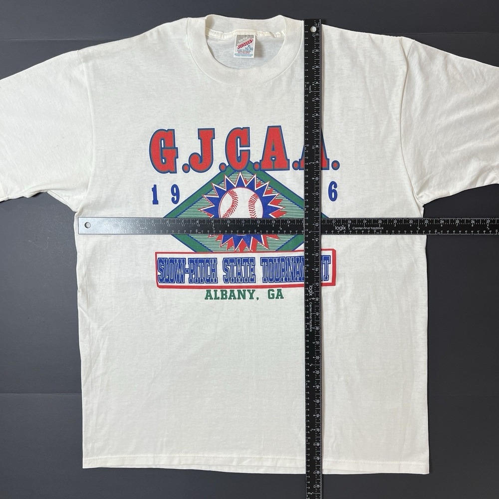 Vintage 1996 GJCAA Snow Pitch State Tournament Tshirt Jerzees Albany GA Size XL - Picture 4 of 8